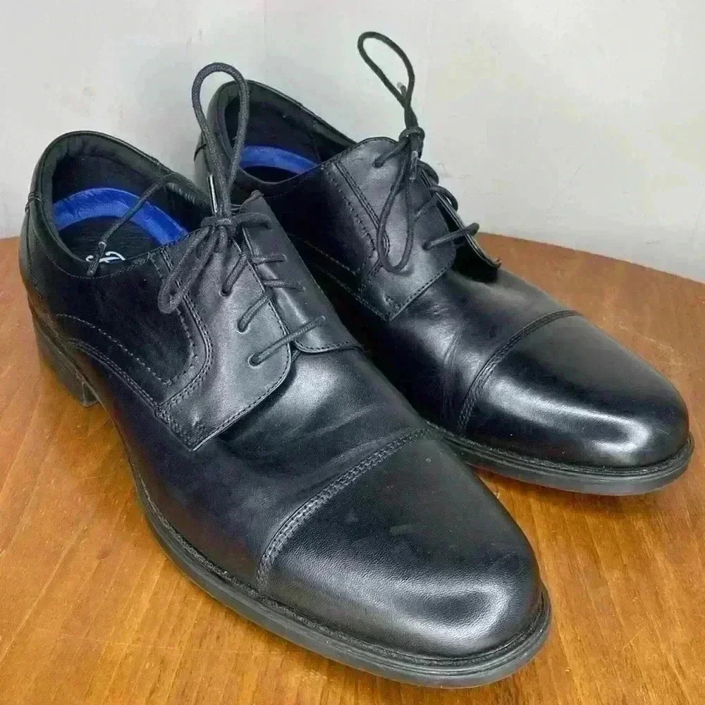 Florsheim Comfortech Ortholite Men's Black Lace Up Oxfords Size 12
